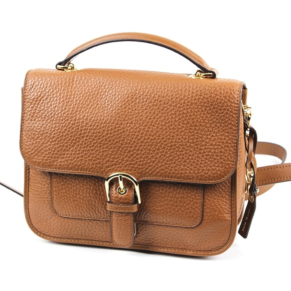 MICHAEL KORS Luggage Leather Cooper Lrg Messenger 5212 - Picture 4 of 10